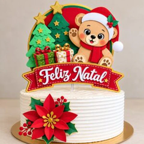 Arquivo Topo de Bolo - Feliz Natal 