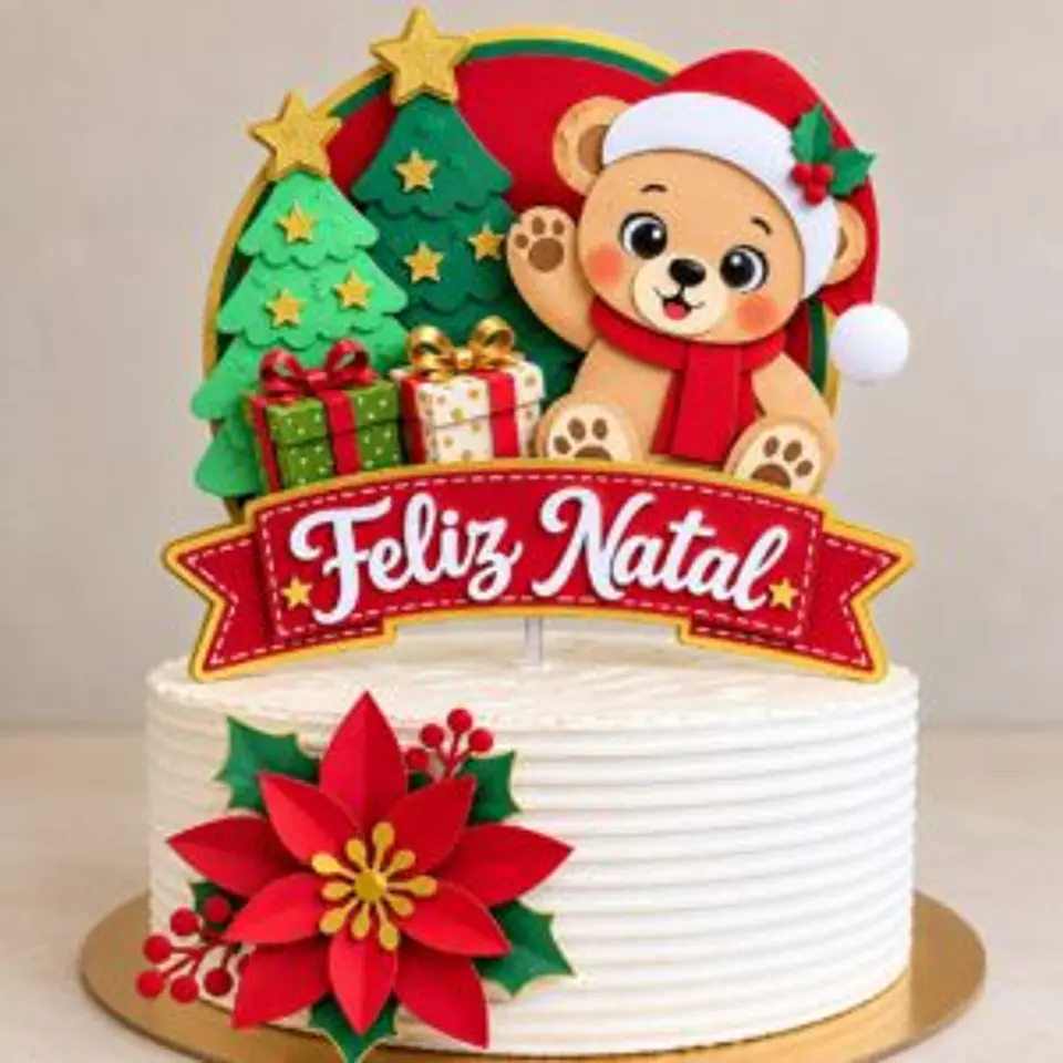 Arquivo Topo de Bolo - Feliz Natal  1