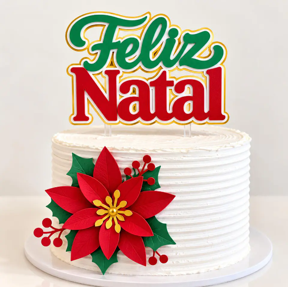 Arquivo Topo de Bolo - Feliz Natal 1