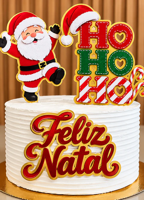 Arquivo Topo de Bolo - Hohoho Feliz Natal 