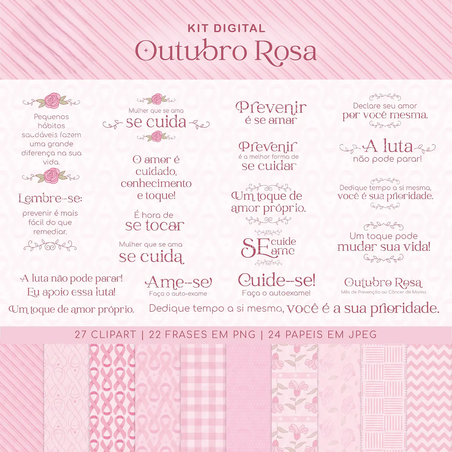 Kit Digital Outubro Rosa 1