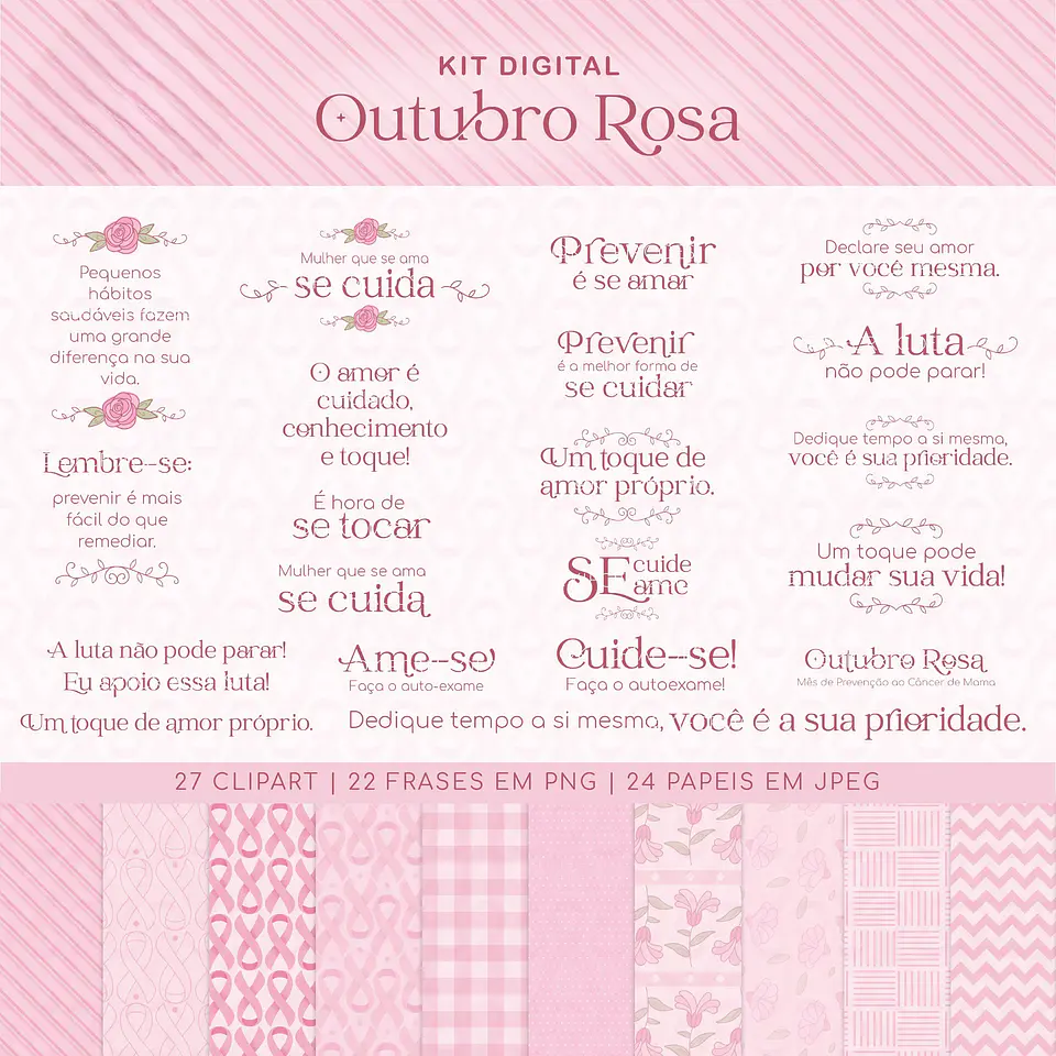 Kit Digital Outubro Rosa 1