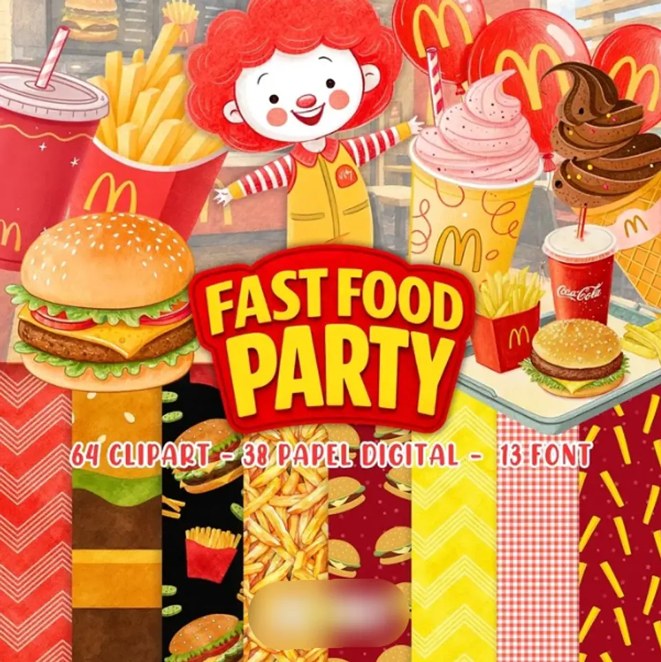 Arquivo Kit Digital MC Donalds Fast Food  1