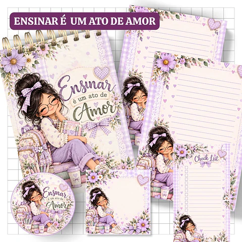 Arquivo Dia dos Professores Ensinar é um ato de Amor Lilás