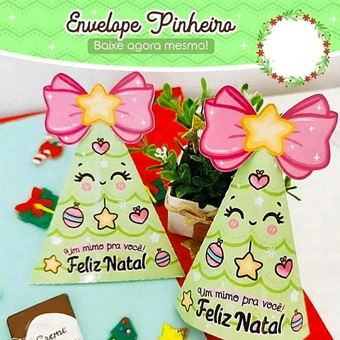 Arquivo Natal Envelope Pinheiro