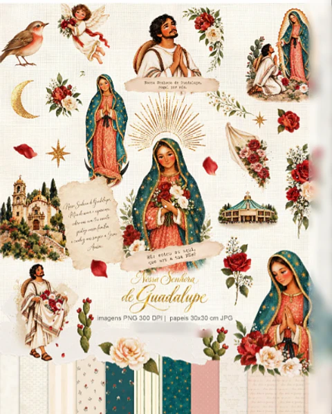 Arquivo Kit Digital Ilustrações Nossa Senhora de Guadalupe 2