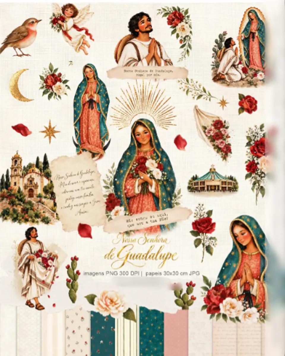 Arquivo Kit Digital Ilustrações Nossa Senhora de Guadalupe 2 1