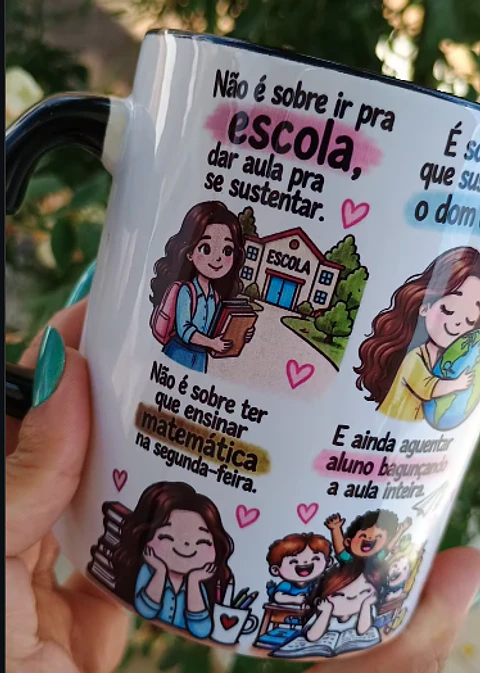 Arquivo Sublimação Caneca Paródia - Professora 