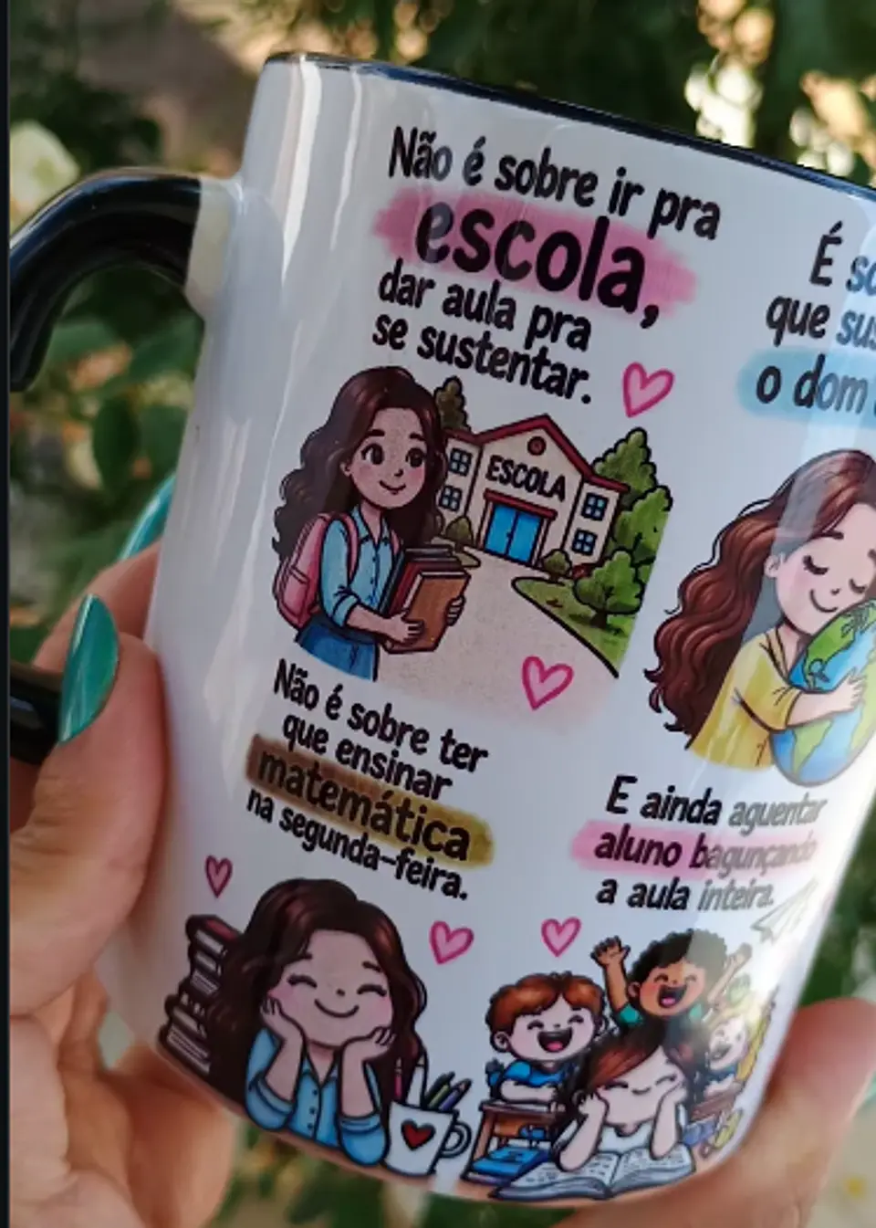 Arquivo Sublimação Caneca Paródia - Professora  1