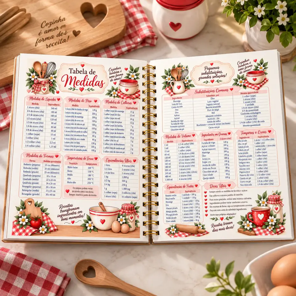 Arquivo Encadernação Cozinha Vintage - Caderno de Receitas 3