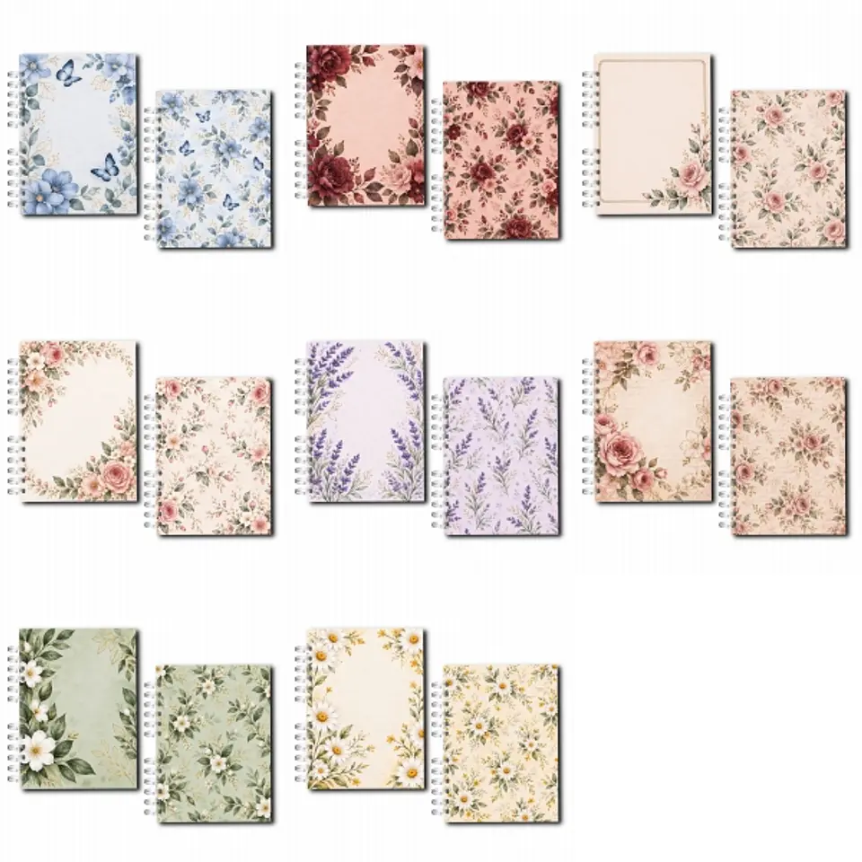 Arquivo Encadernação Coleção Essência Floral - Capas  1