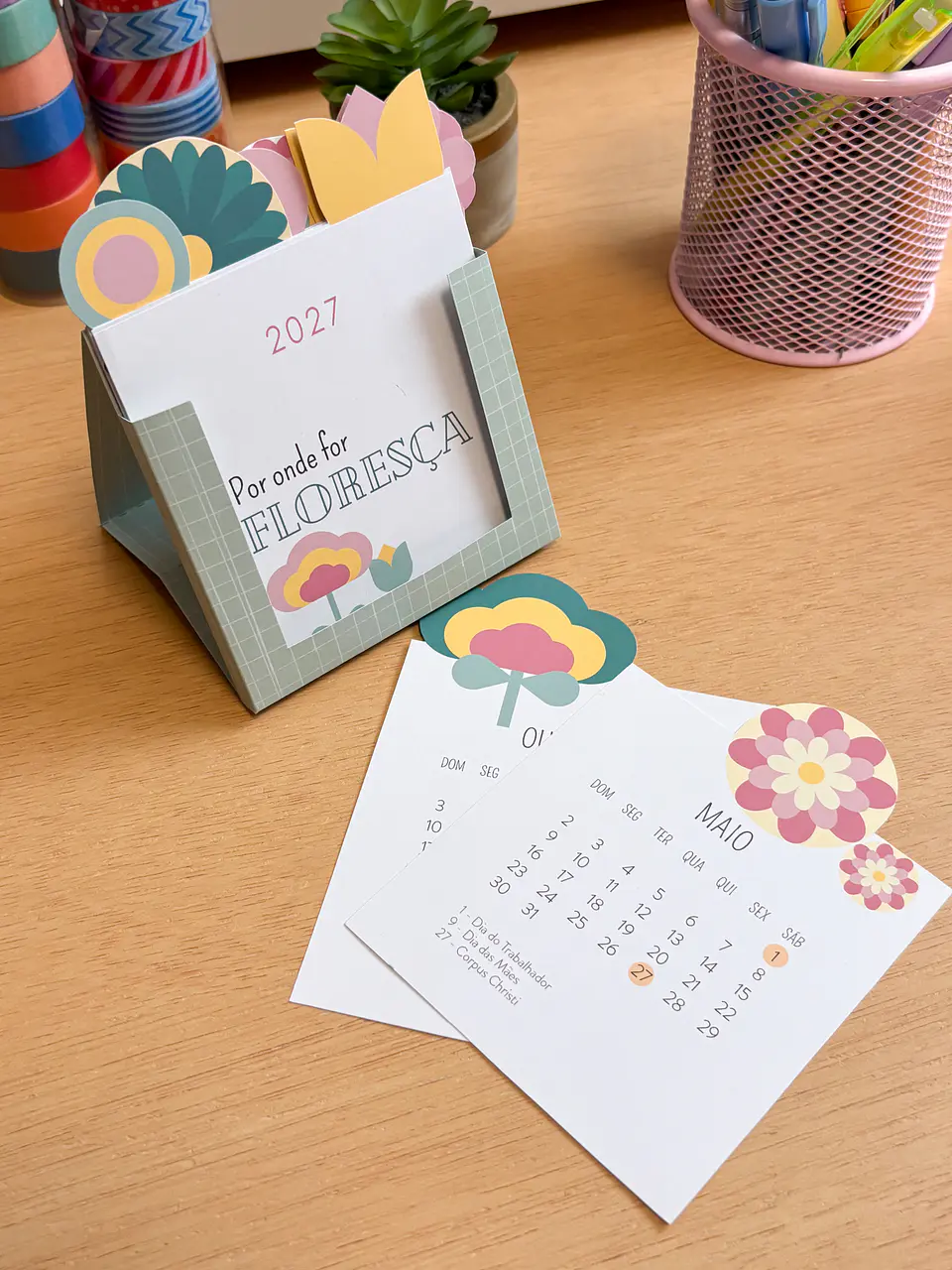 Arquivo de Corte  - Calendário Florescer 2027  1