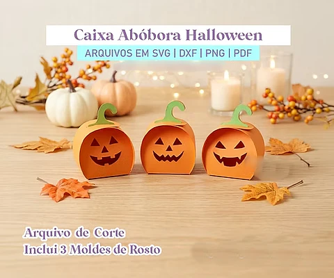 Arquivo Halloween Caixinha Abóbora 