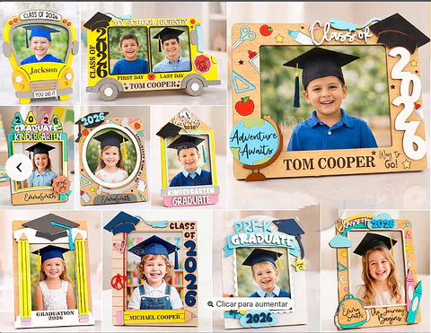 Arquivo Escolar Moldura Formatura - em Camadas 