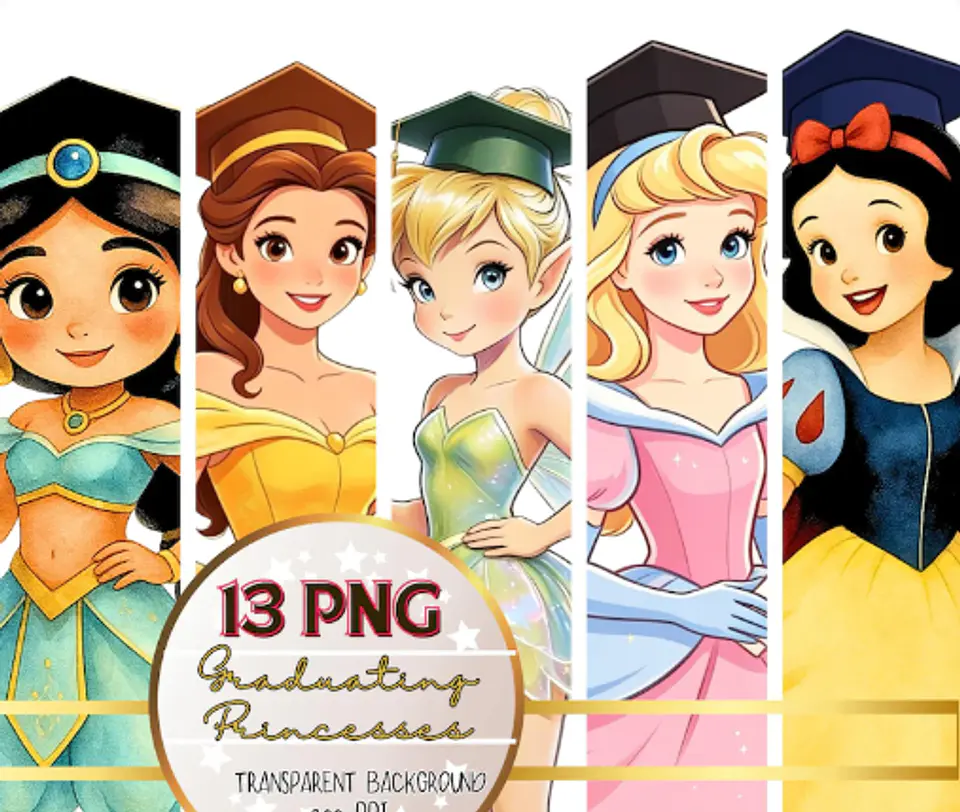 Arquivo Kit Digital Princesas Disney Formatura 1