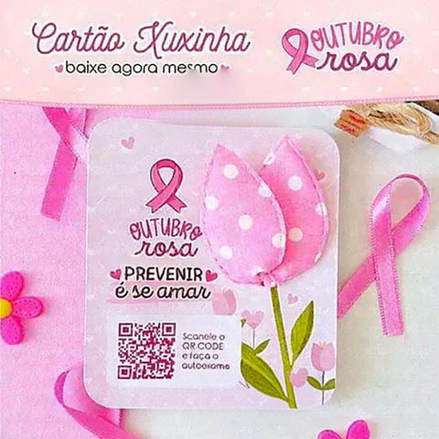 Arquivo Outubro Rosa Card Xuxinha