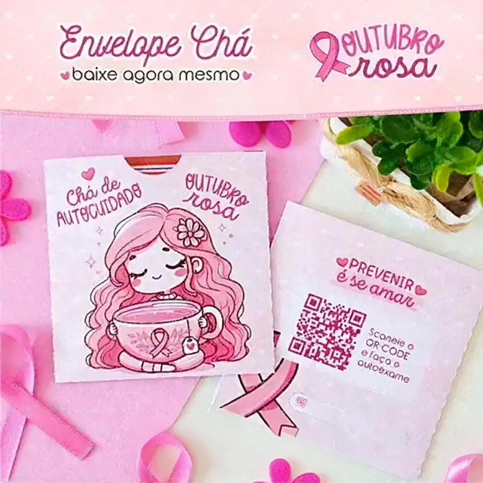 Arquivo Outubro Rosa Envelope de Chá 1