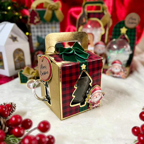 Arquivo Natal Caixa Xícara Visor 