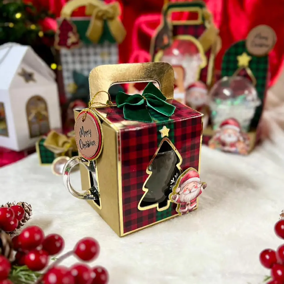 Arquivo Natal Caixa Xícara Visor  1