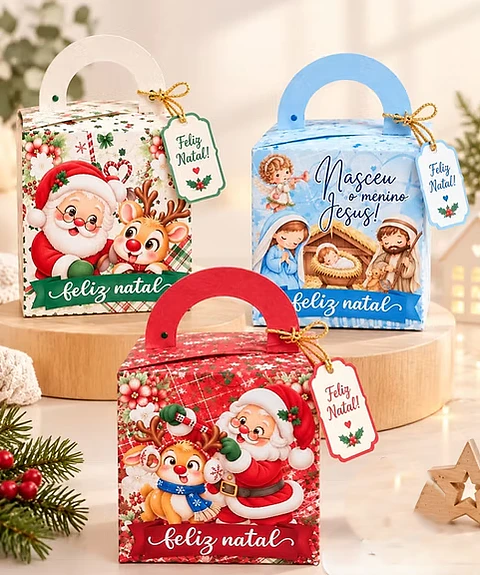 Arquivo Natal Caixa Mini Panetone 