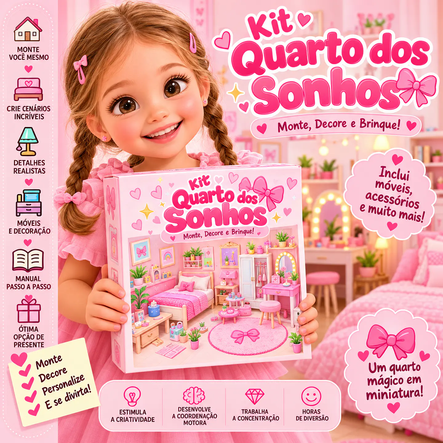 Arquivo de Corte Coleção Interativa Quarto dos Sonhos  1