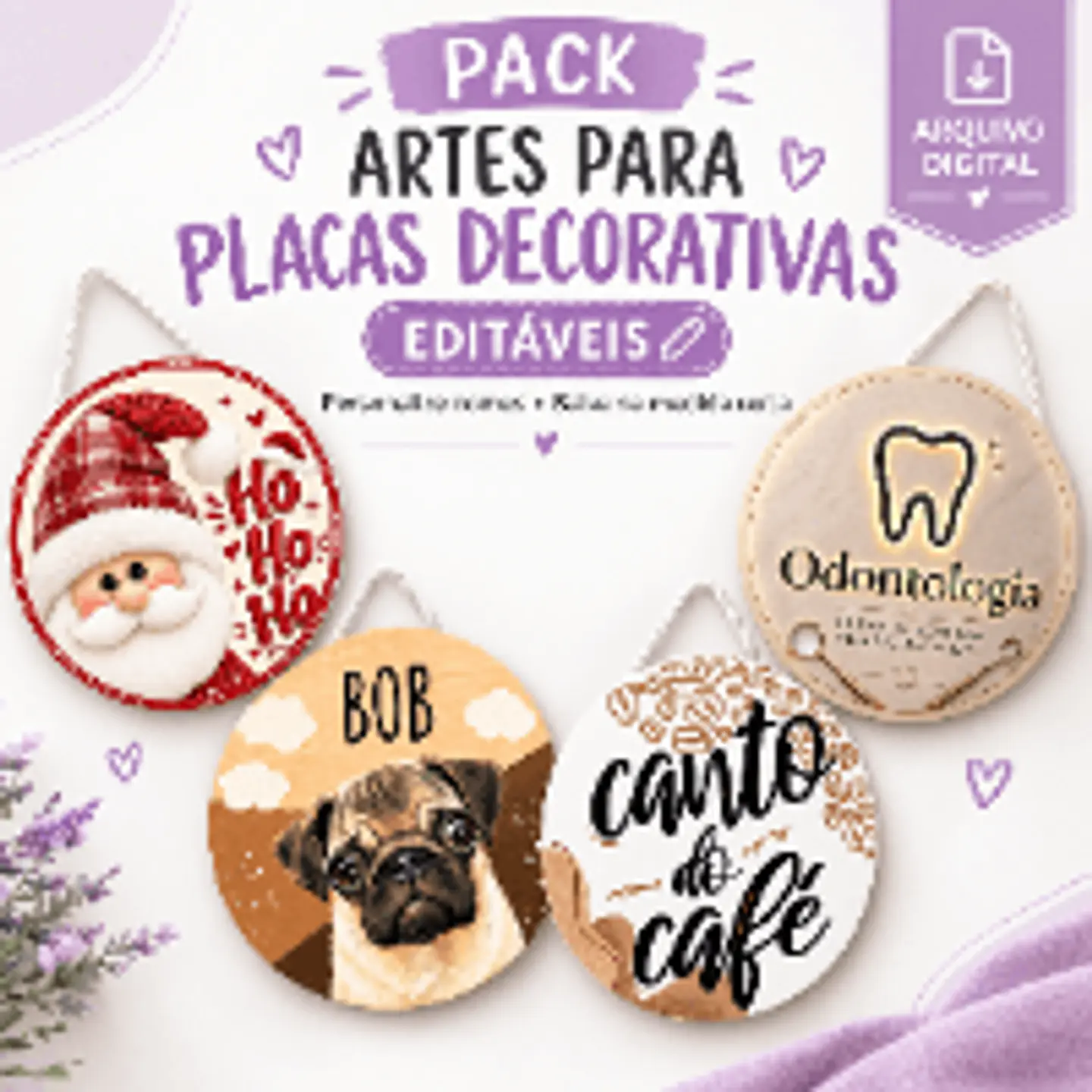 Arquivo de Corte Pack Artes para Placas Decorativas   1