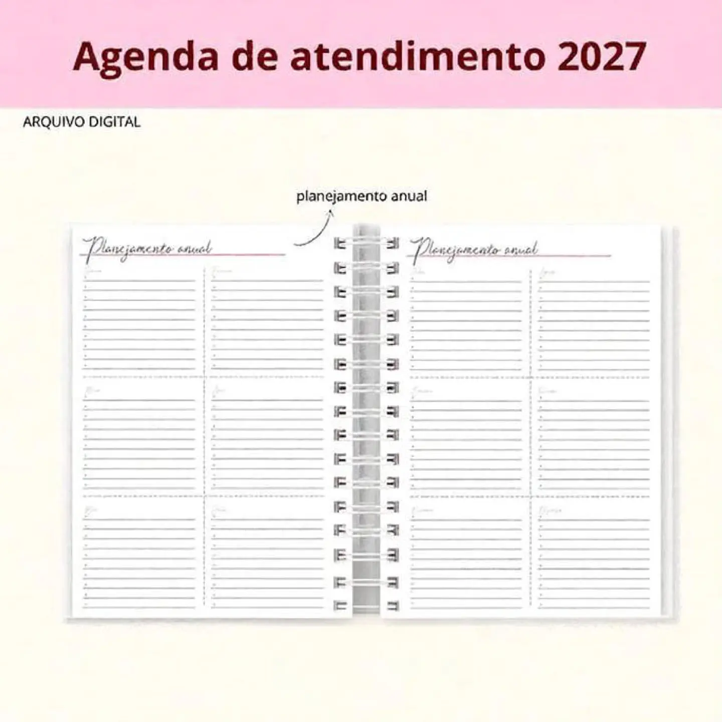 Arquivo Encadernação Agenda Procedimento 2027 4