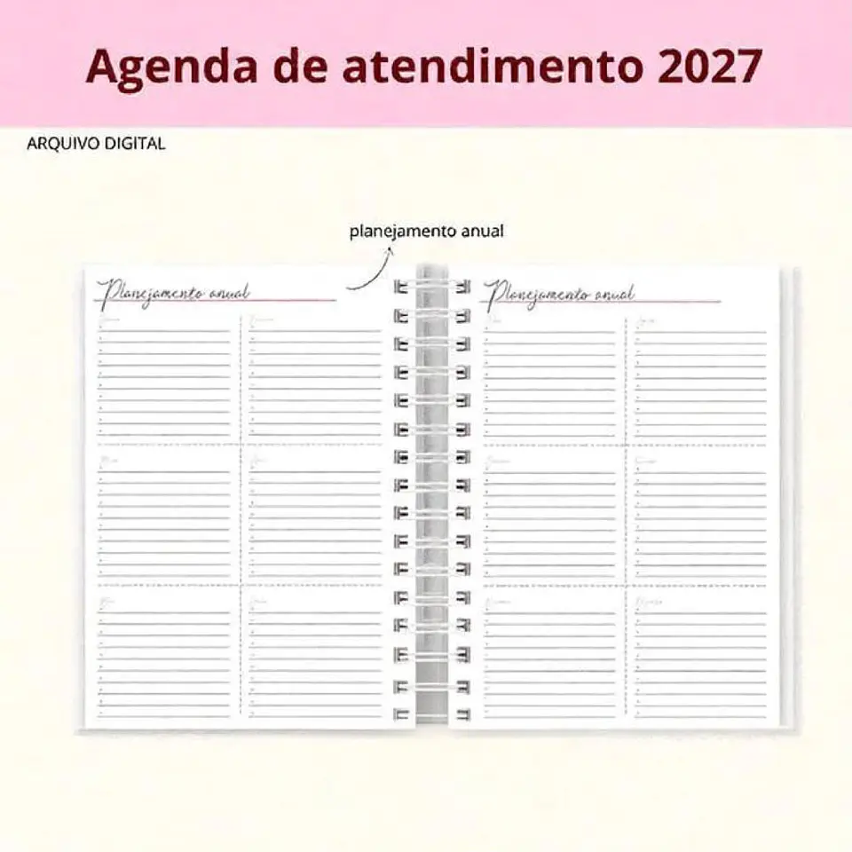 Arquivo Encadernação Agenda Procedimento 2027 4