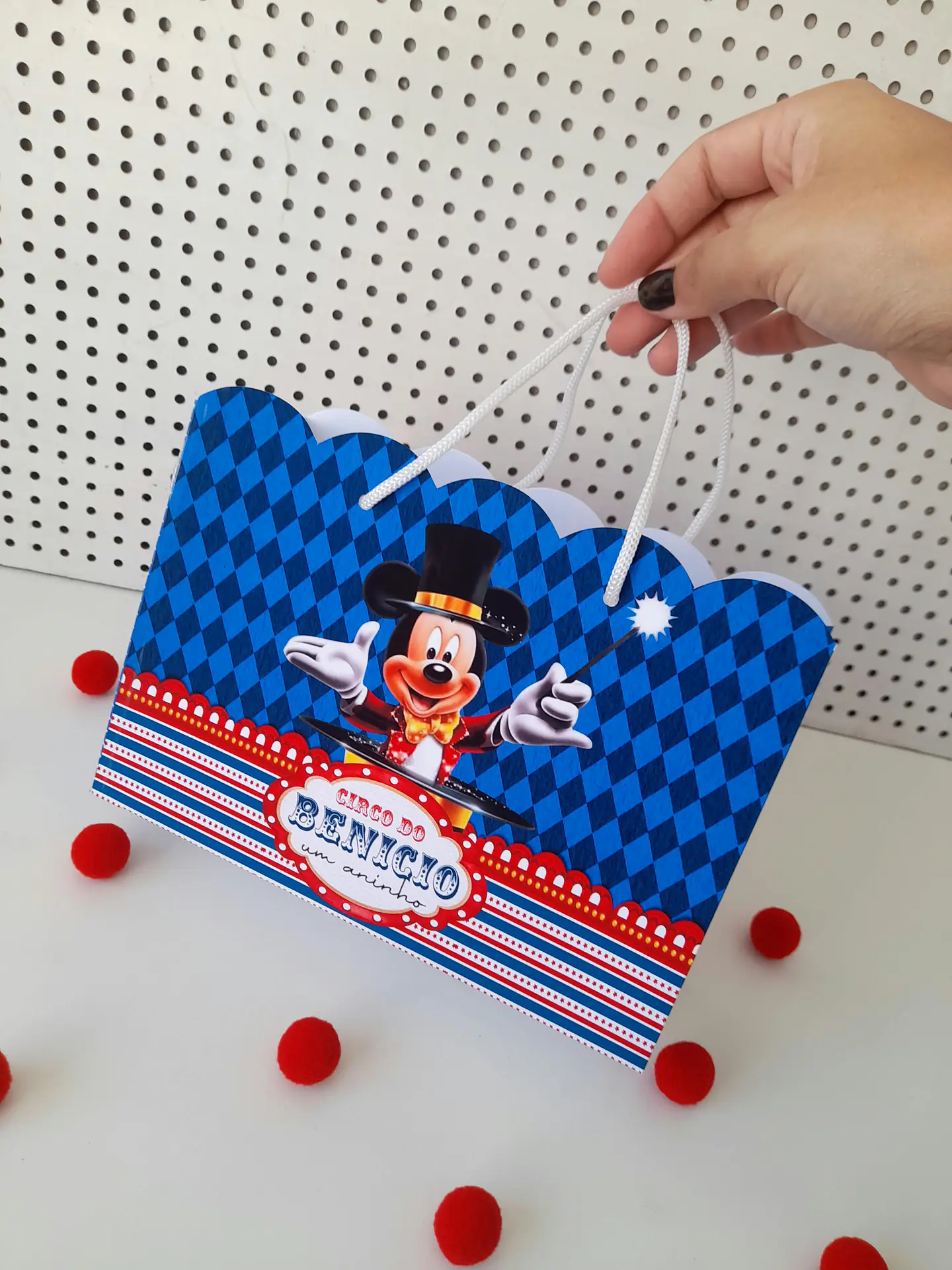 Arquivo de Corte Sacolinha Circo do Mickey  1