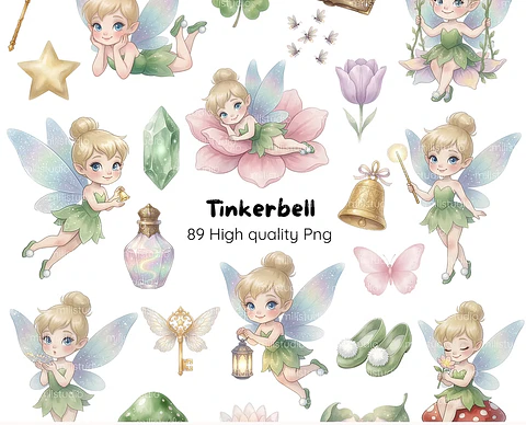 Arquivo Kit Digital Sininho - Tinkerbell 