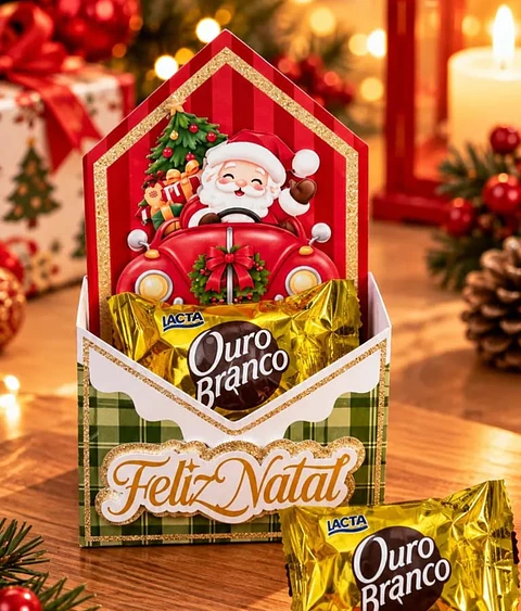 Arquivo Natal Caixinha Envelope 