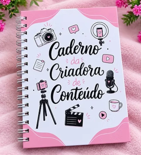 Arquivo Encadernação Caderno Criadora de Conteúdo