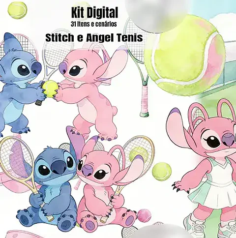 Arquivo Kit Digital Stitch e Angel Tenis