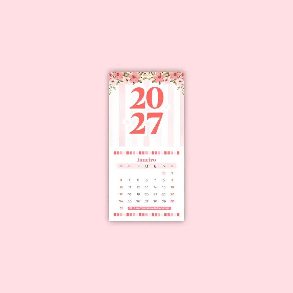 Arquivo Encadernação Combo Digital Calendários 2027 2