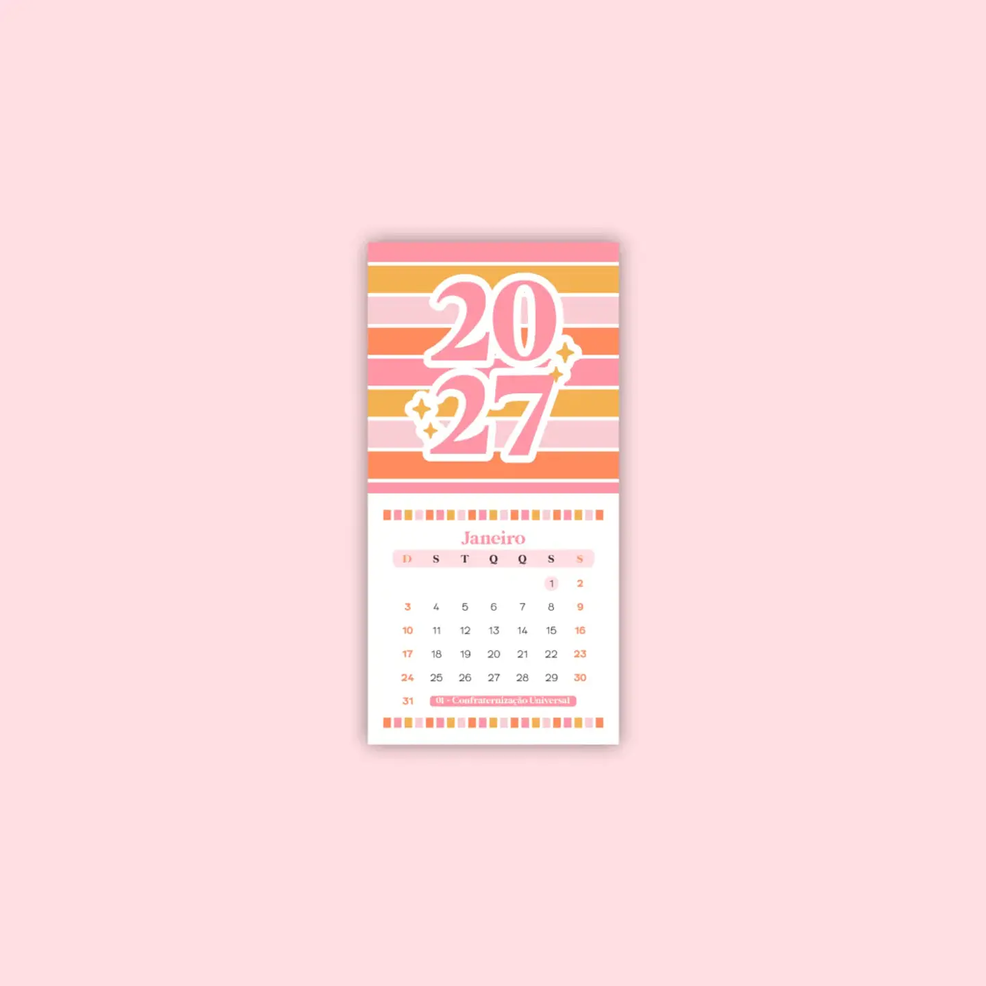 Arquivo Encadernação Combo Digital Calendários 2027 3