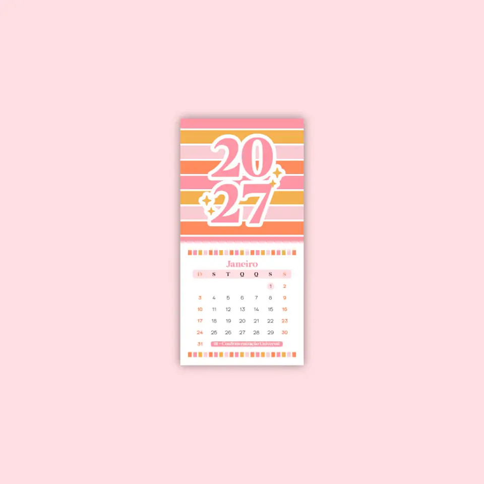 Arquivo Encadernação Combo Digital Calendários 2027 3