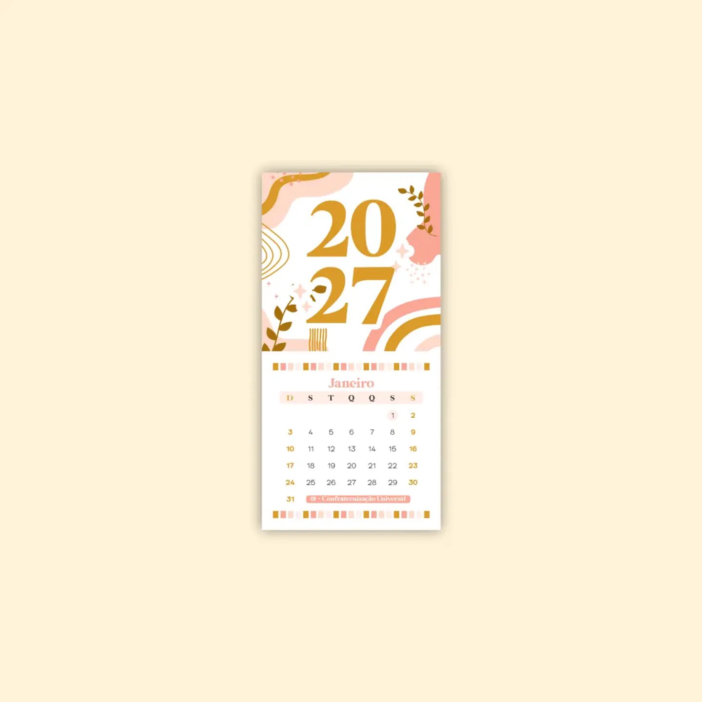 Arquivo Encadernação Combo Digital Calendários 2027 5
