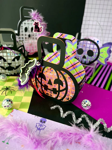 Arquivo Halloween Cestinha Abóbora