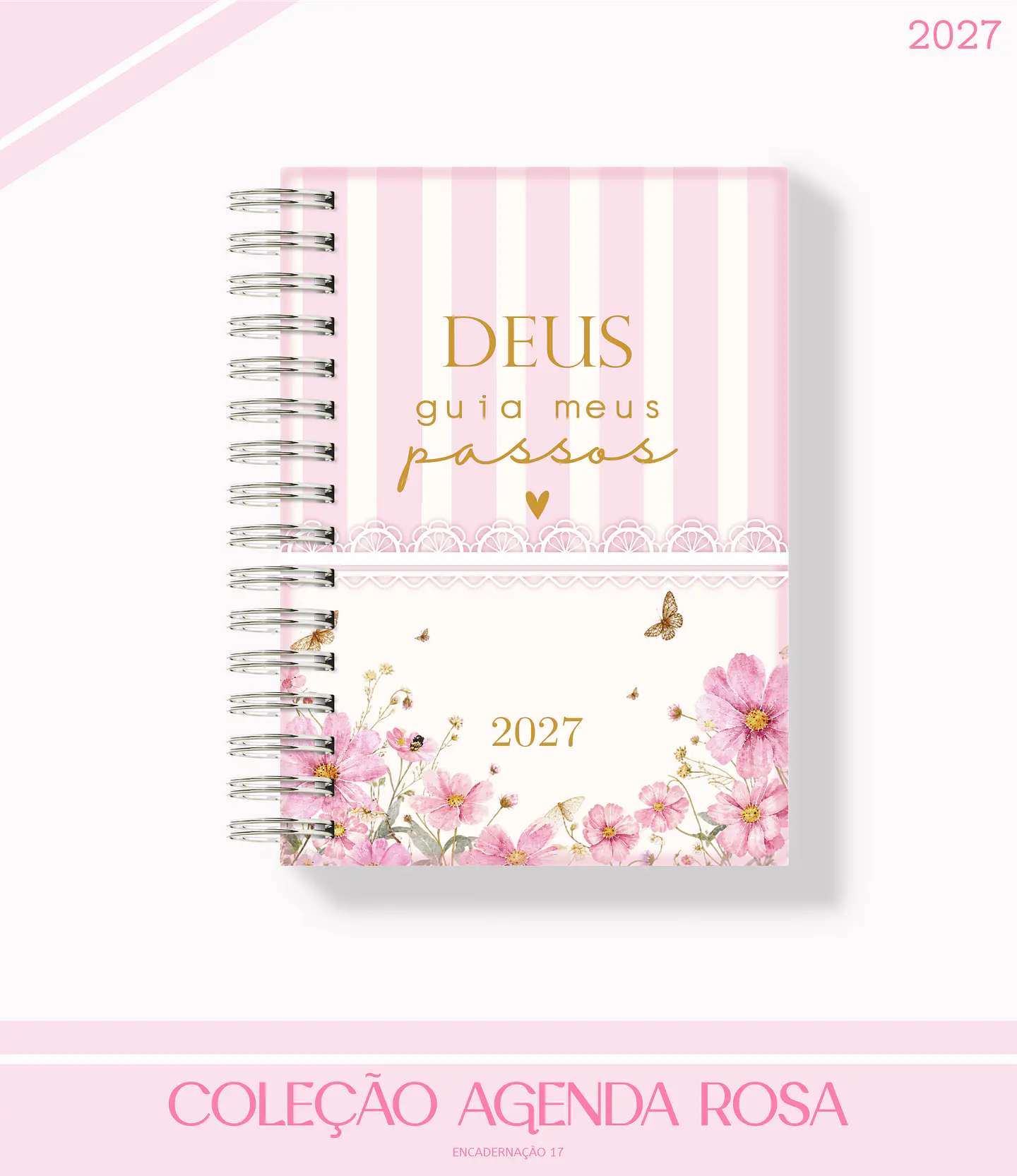 Arquivo Encadernação Coleção Neutra Rosa 4