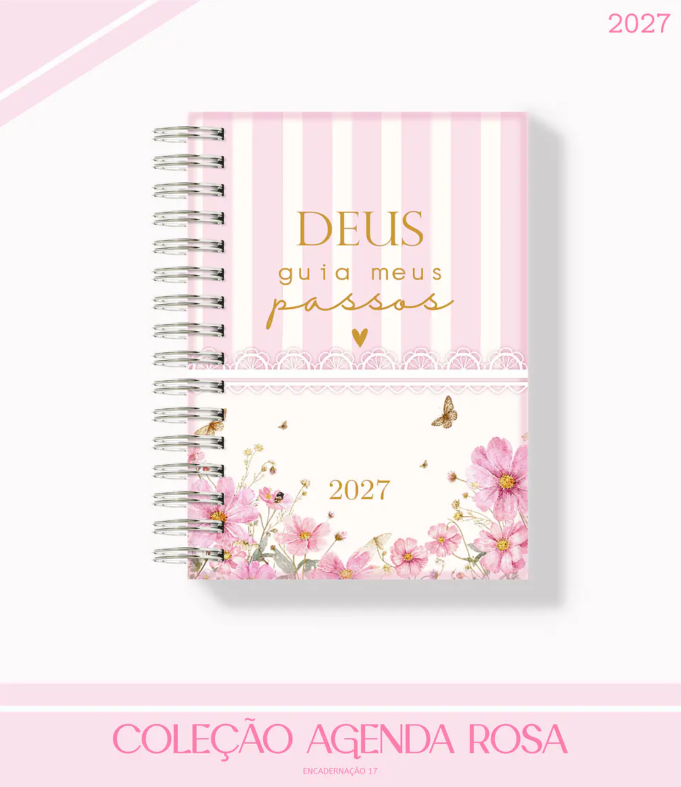 Arquivo Encadernação Coleção Neutra Rosa 4