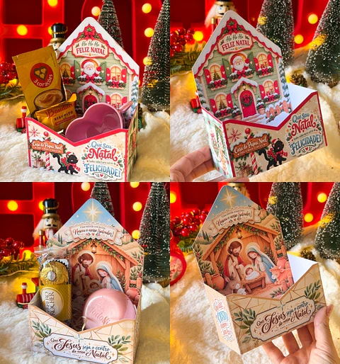 Arquivo Natal Caixa Envelope Pequena 12x6x17,5