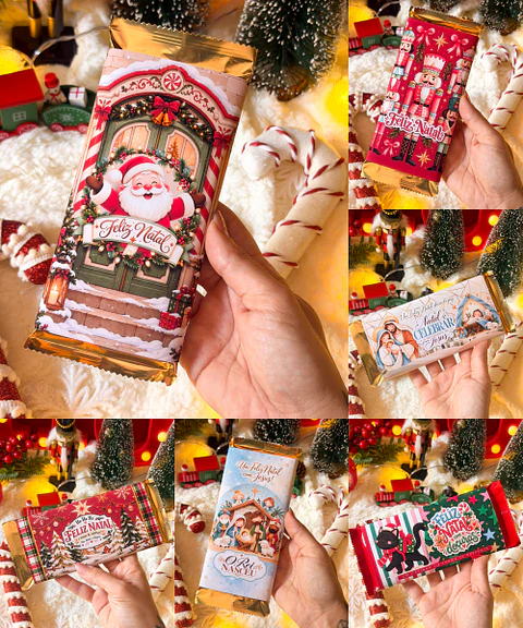 Arquivo Natal Capas Chocolate 80g 17,3x15