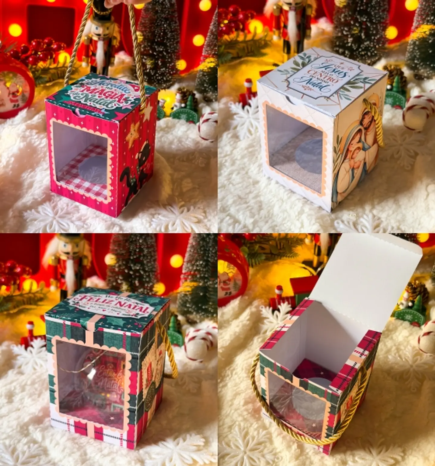 Arquivo Natal Caixinha Box 1 Esfera 7,5x7,5x10 1