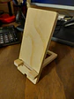 Porta Celular Madera 19 cm alto x 8 cm ancho , madera tratada y grabado Láser - Miniatura 6