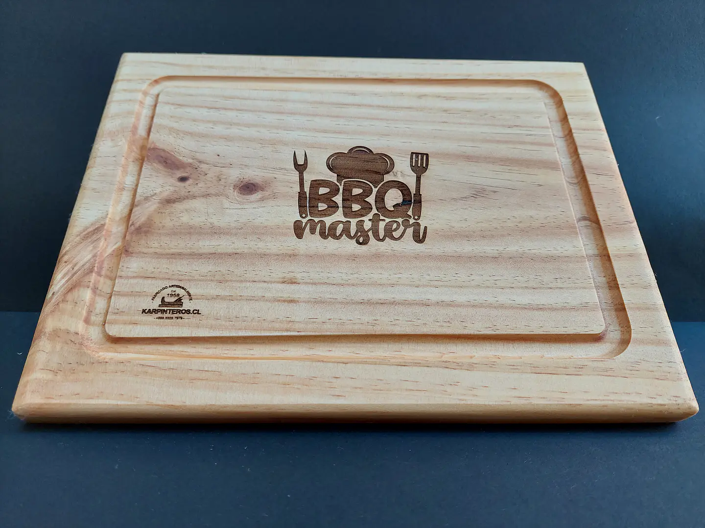 Plato de Madera Pack 6 unidades curada 100% grado alimenticio grabada Láser, 3