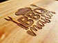 Plato de Madera Pack 6 unidades curada 100% grado alimenticio grabada Láser, - Miniatura 4
