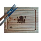 Plato de Madera Pack 6 unidades curada 100% grado alimenticio grabada Láser, - Miniatura 7
