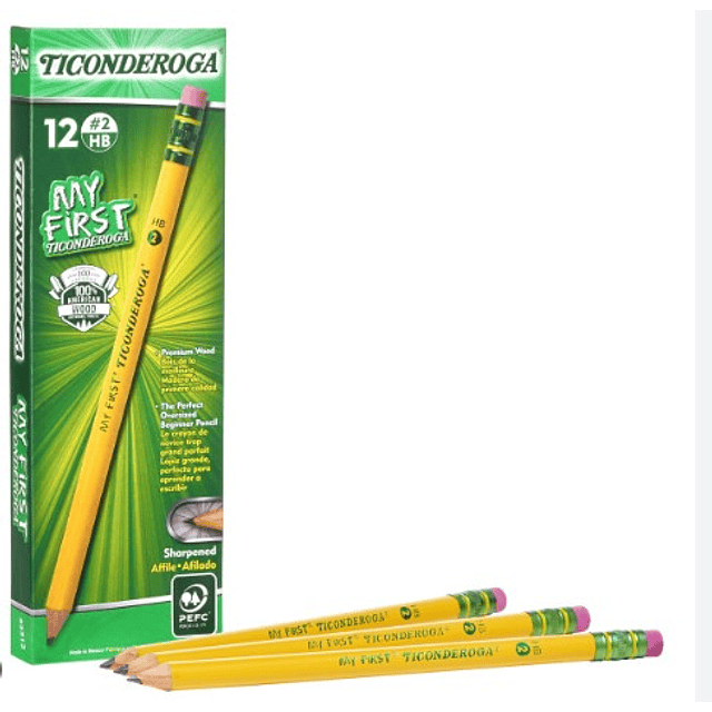 Lapices Ticonderoga Pack 12 unidades