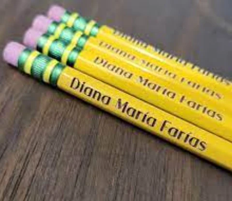 LAPIZ GRAFITO CON GRABADO LASER ( Lápices Ticonderoga )
