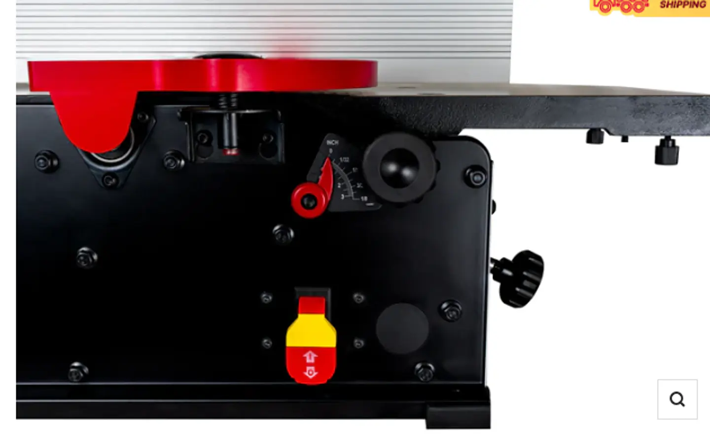 Canteadora 10 pulgadas ancho CUTECH Cabezal Helicoidal Mesa extendible. 7